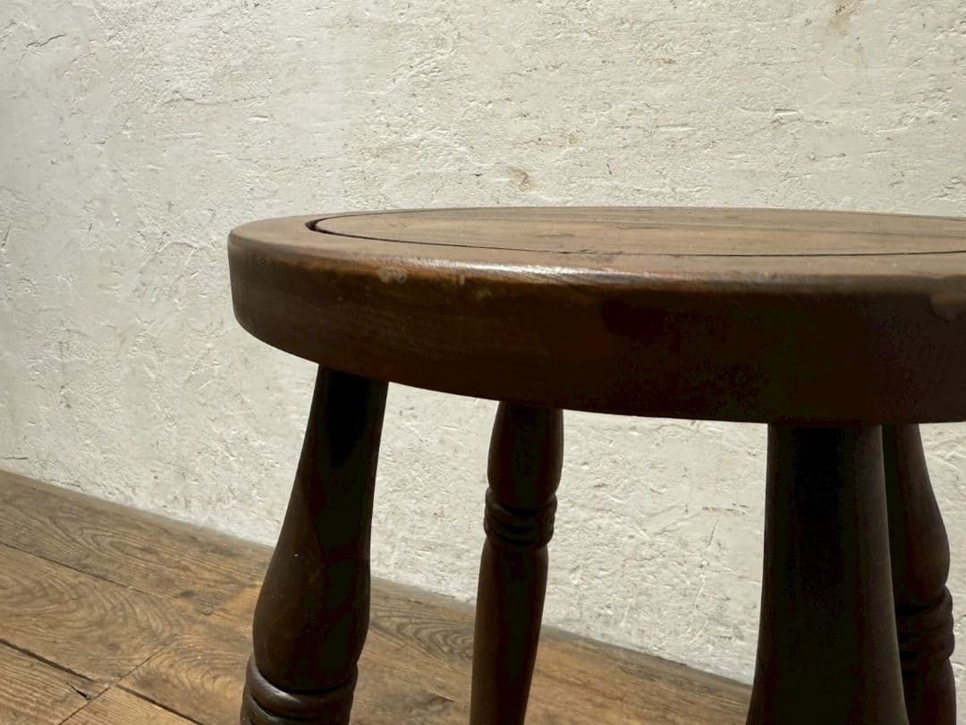 1185 ビンテージ　ハイスツール　丸椅子　イス　古家具　レトロ　アンティーク