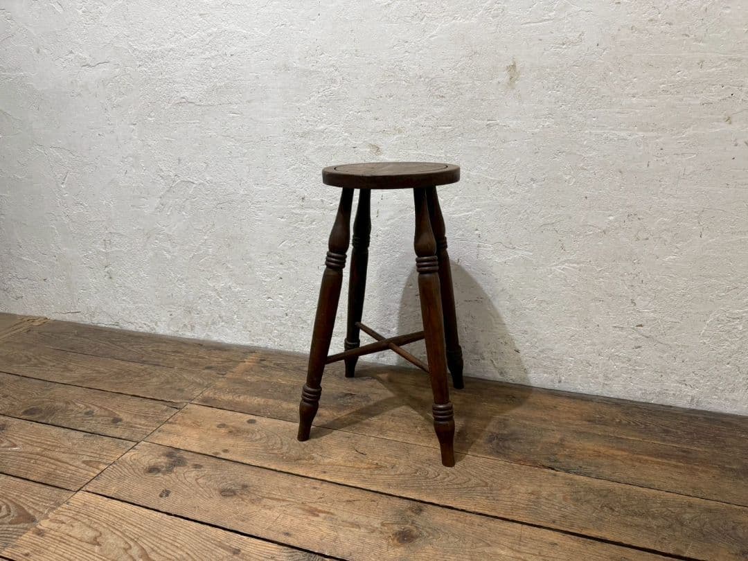 1185 ビンテージ　ハイスツール　丸椅子　イス　古家具　レトロ　アンティーク