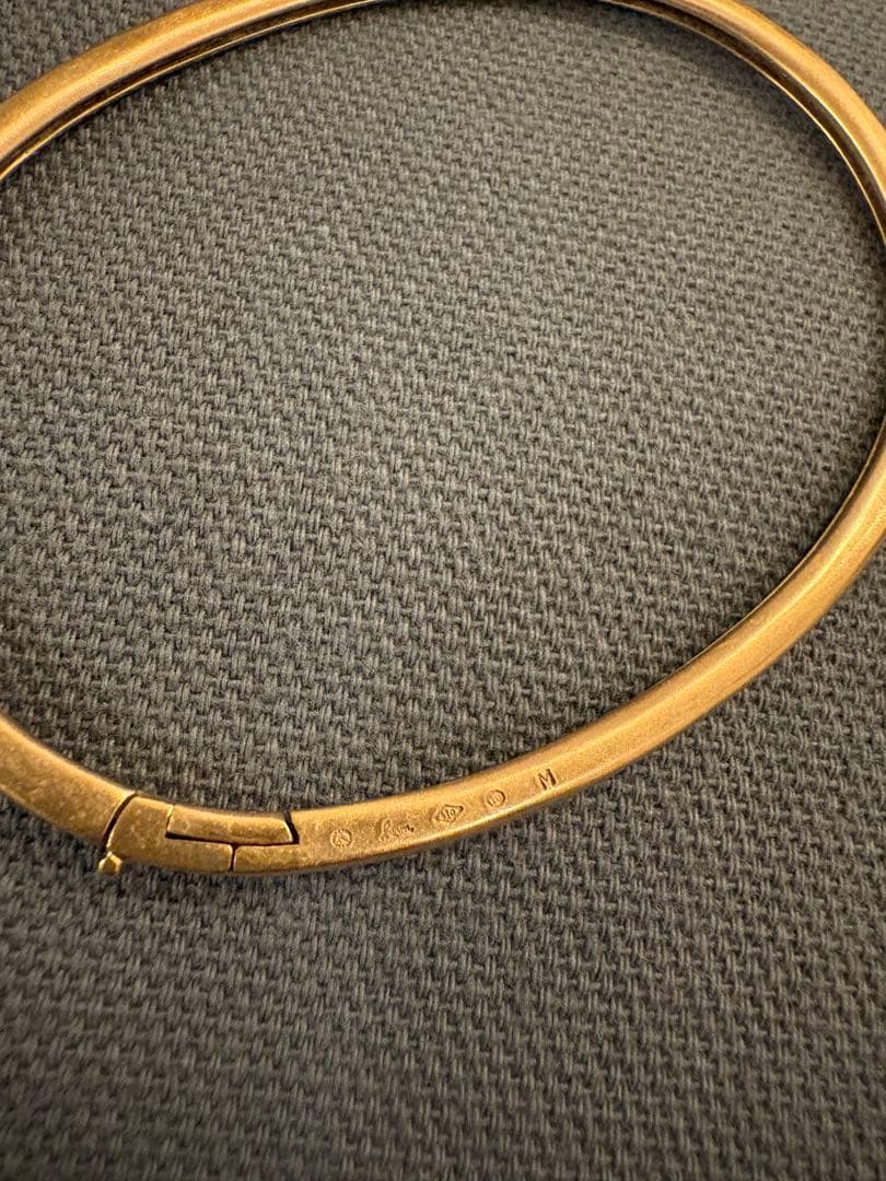 値下不可hum バングル　k10 「humete」ゴールド ブレスレット