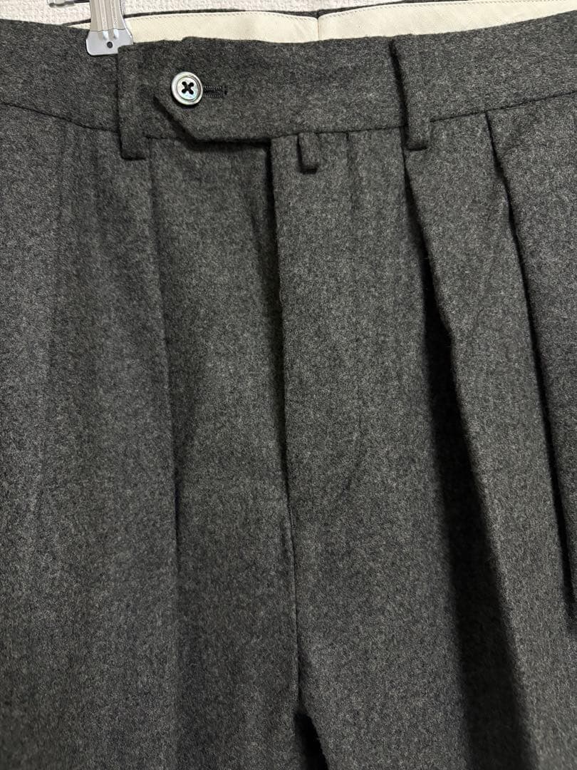 Neat FOX BROTHERS Flannel テーパードパンツ　ウール