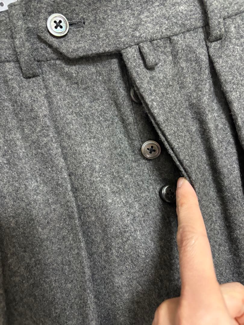 Neat FOX BROTHERS Flannel テーパードパンツ　ウール