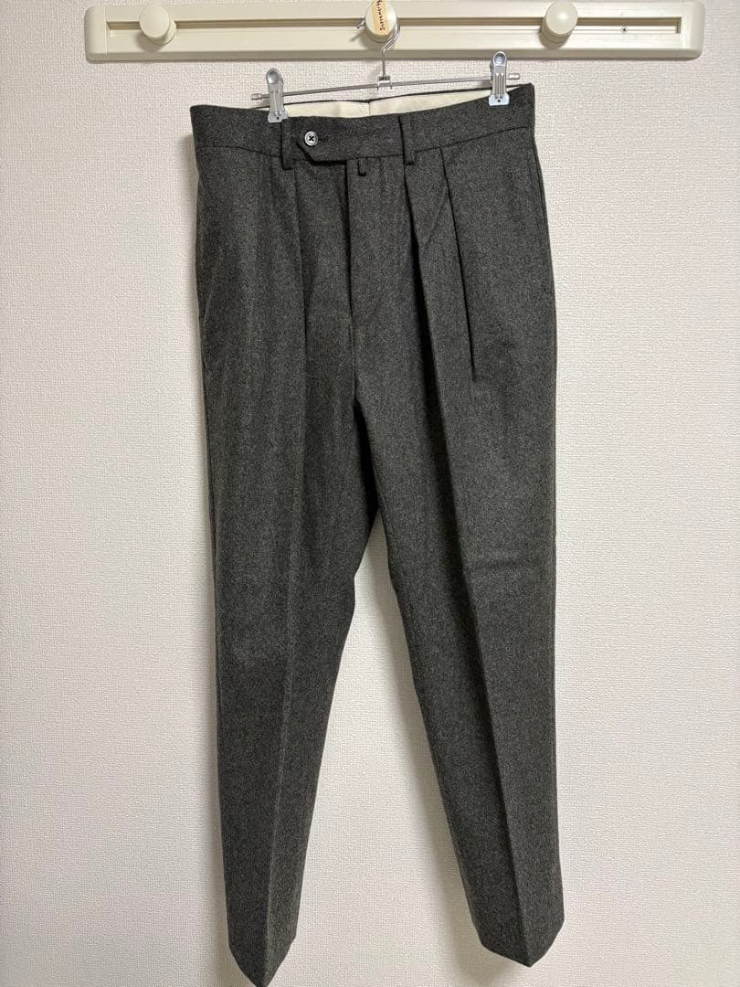 Neat FOX BROTHERS Flannel テーパードパンツ　ウール