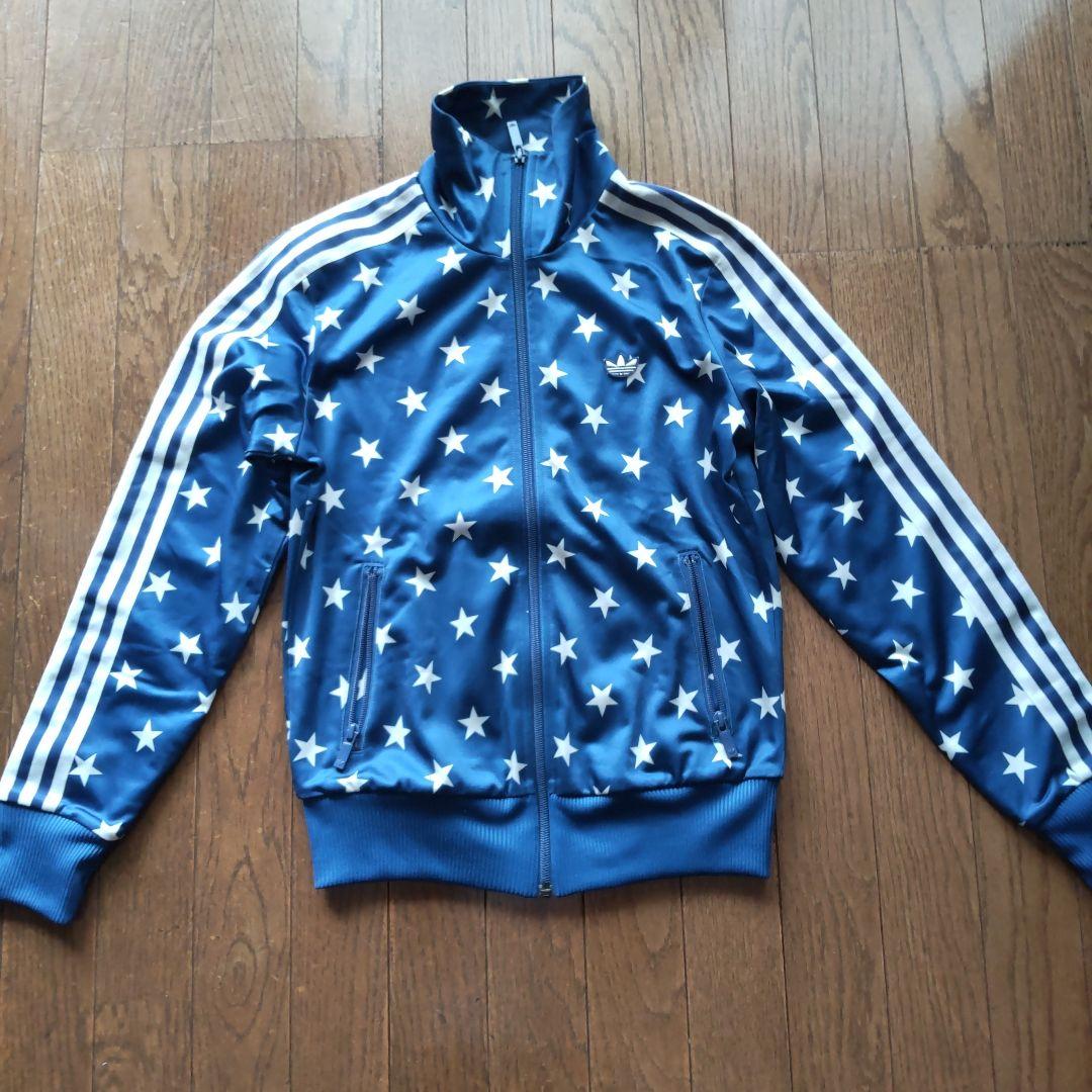 adidas 星柄オリジナル ジップアップジャージ Lサイズ