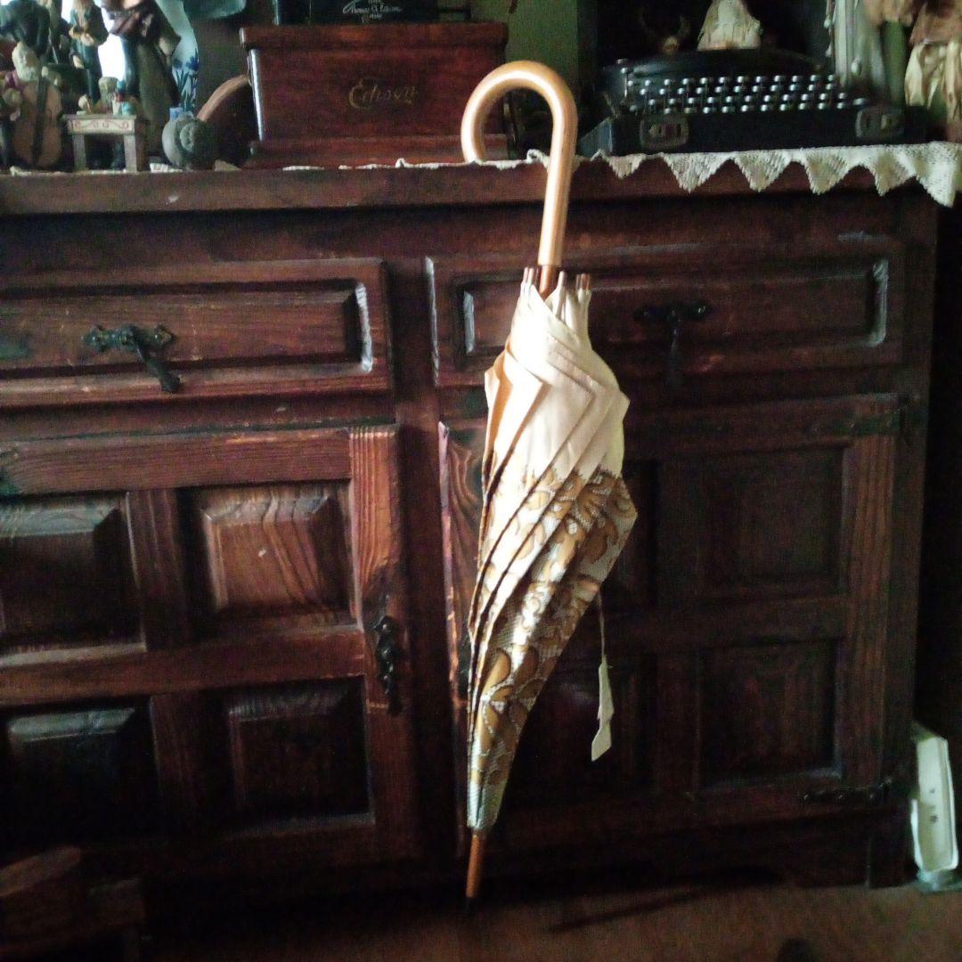 最終価格「新品」BALENCIAGA　長傘 　　木製　重厚　高級 　クラシック