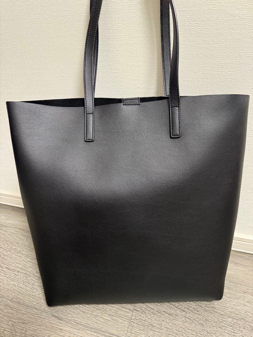 【布ケース付】YSL 黒 トートバッグ　サンローラン A4