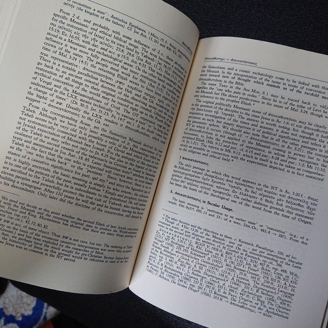 Theological Dictionary New Testament 10冊