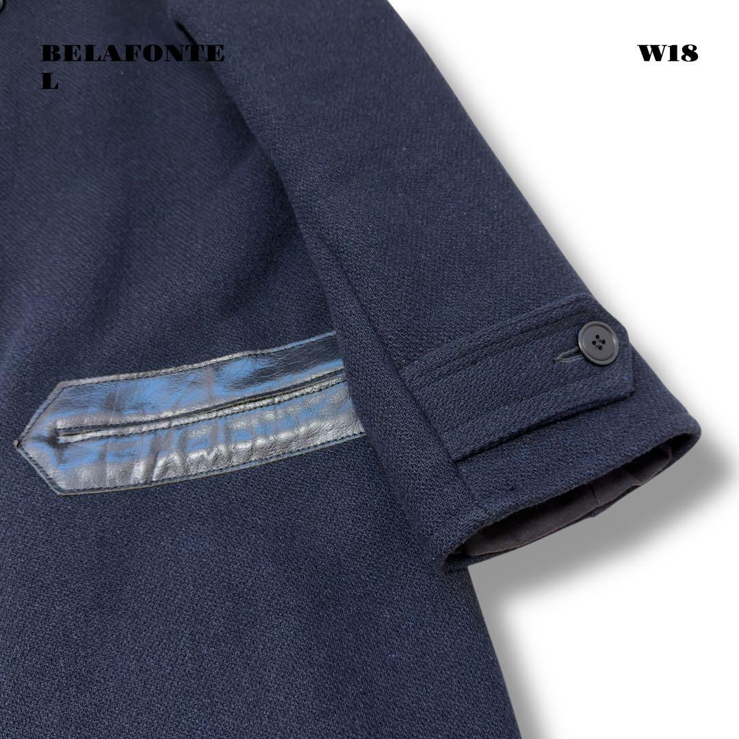 希少品！ BELAFONTE ベラフォンテ コート ネイビー ブルー 紺 青 L