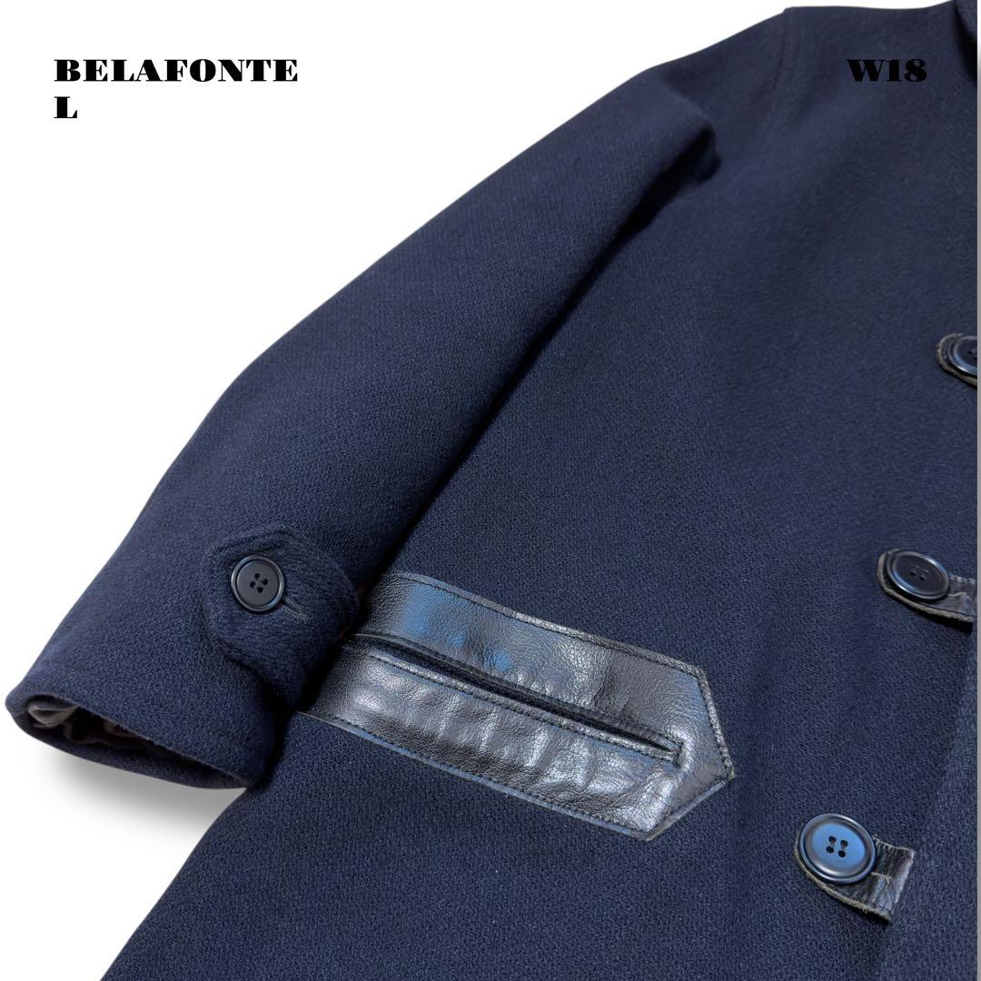 希少品！ BELAFONTE ベラフォンテ コート ネイビー ブルー 紺 青 L