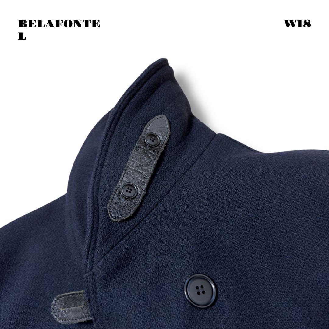 希少品！ BELAFONTE ベラフォンテ コート ネイビー ブルー 紺 青 L