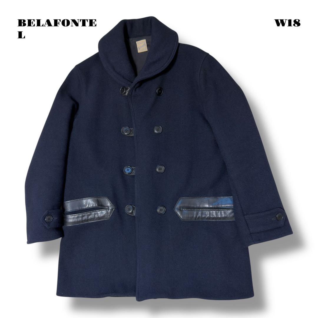 希少品！ BELAFONTE ベラフォンテ コート ネイビー ブルー 紺 青 L