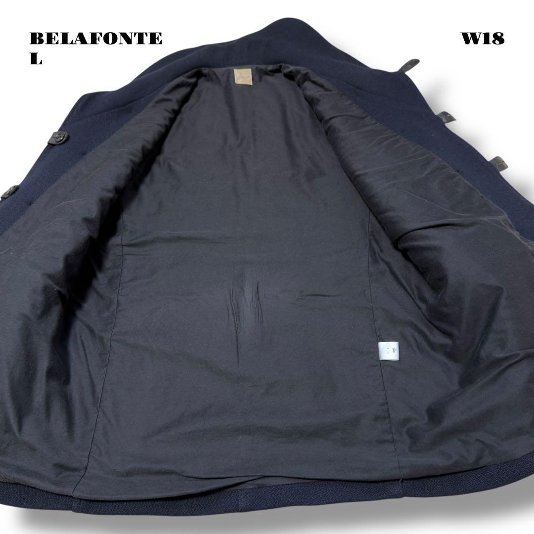 希少品！ BELAFONTE ベラフォンテ コート ネイビー ブルー 紺 青 L