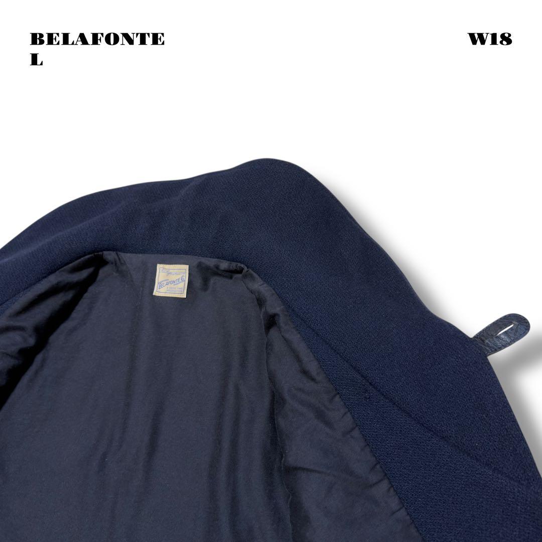 希少品！ BELAFONTE ベラフォンテ コート ネイビー ブルー 紺 青 L