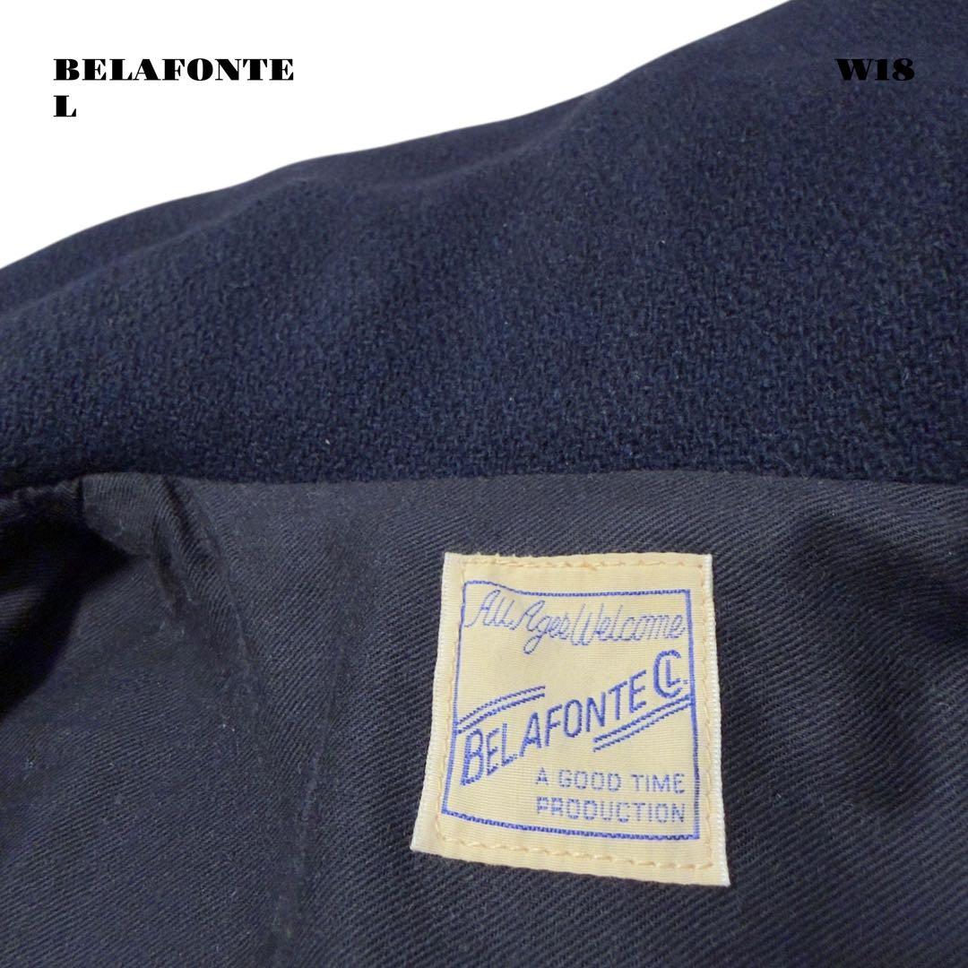 希少品！ BELAFONTE ベラフォンテ コート ネイビー ブルー 紺 青 L