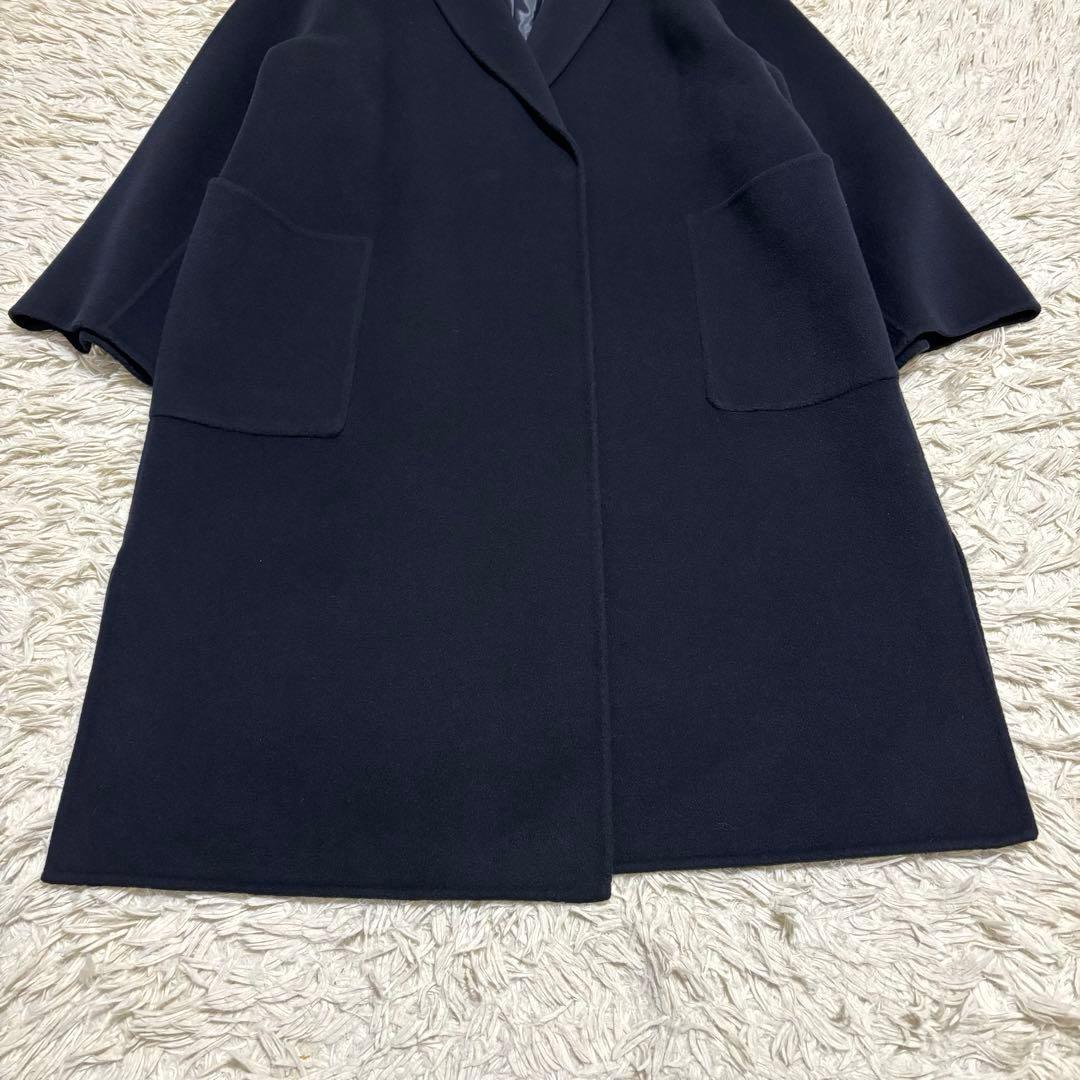 未使用級 スローブイエナ ダブルフェイスロングチェスターコート L相当