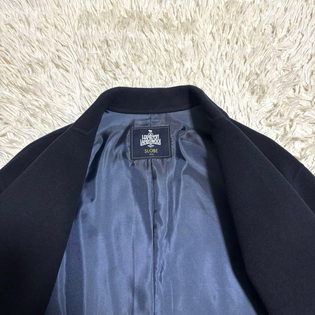 未使用級 スローブイエナ ダブルフェイスロングチェスターコート L相当
