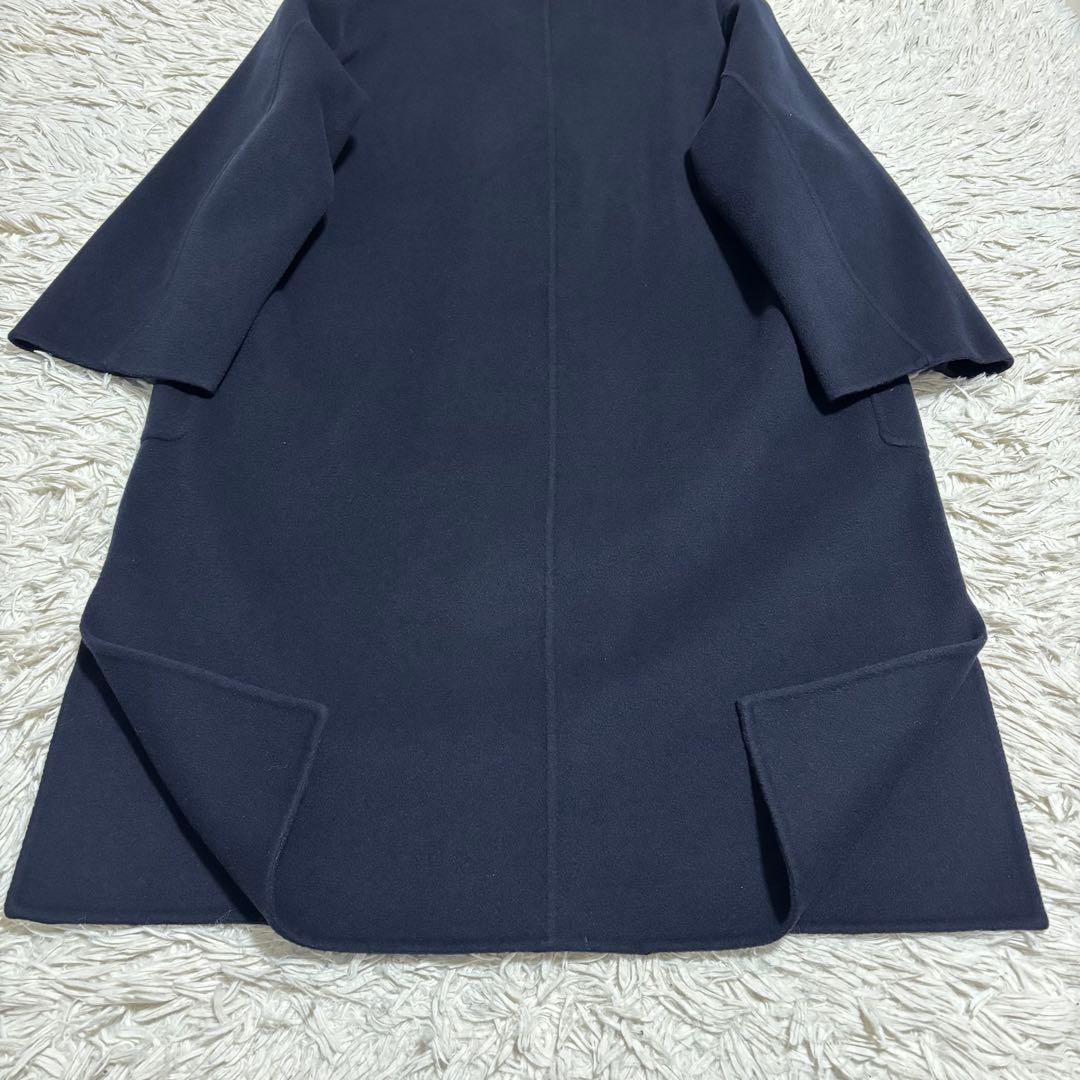 未使用級 スローブイエナ ダブルフェイスロングチェスターコート L相当