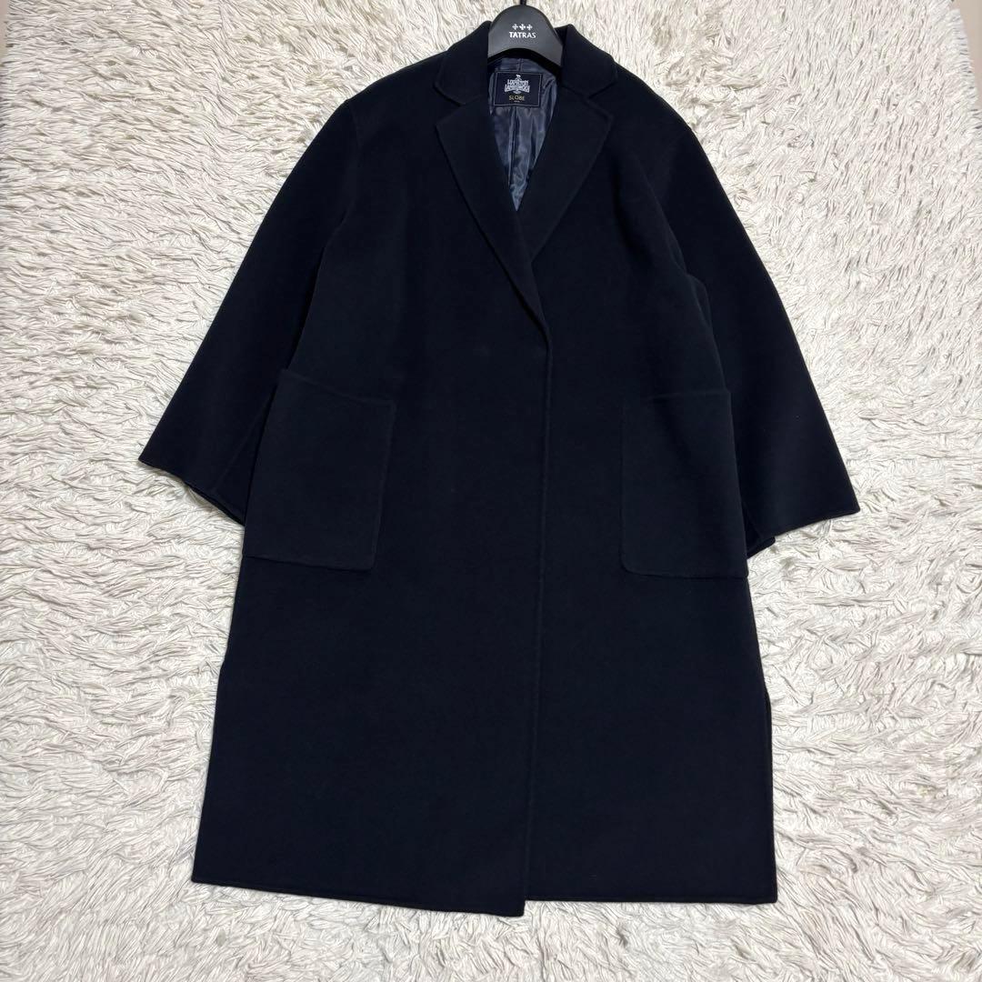 未使用級 スローブイエナ ダブルフェイスロングチェスターコート L相当