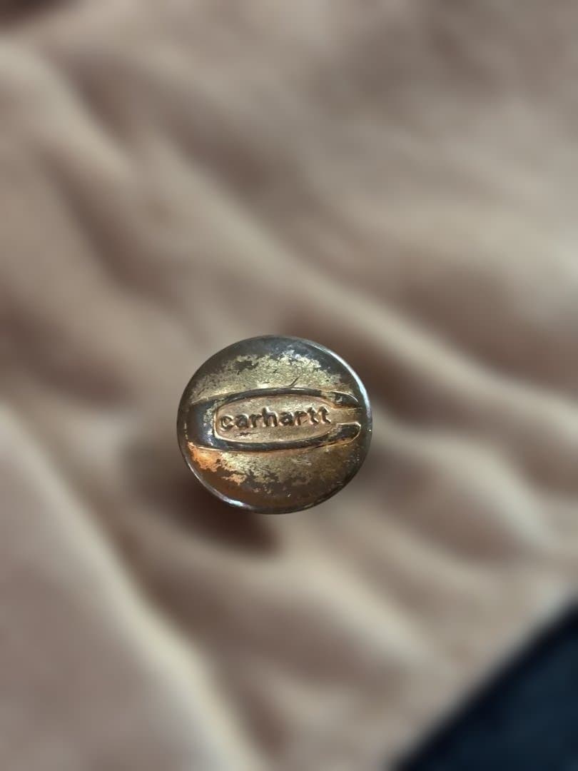 Carhartt 80S BIG C ボタン 横縞ブランケット ビンテージチョア