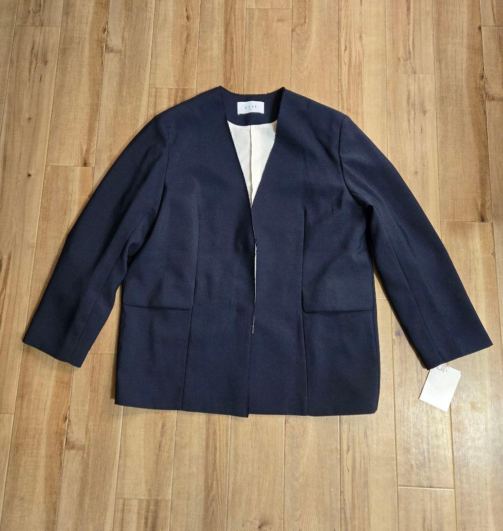 【タグ付き】ETRE TOKYO カットオフノーカラージャケット