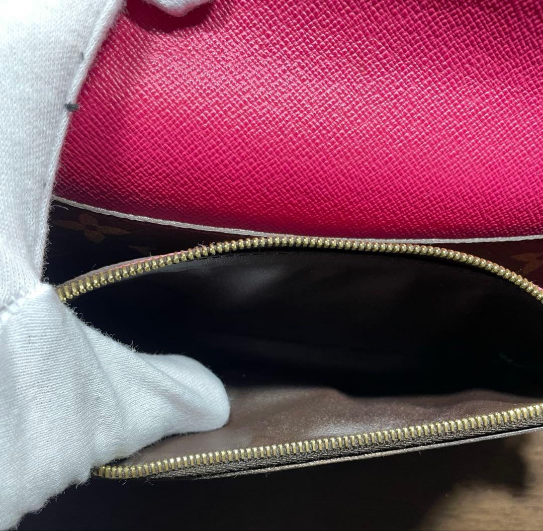 LOUIS VUITTON モノグラム長財布　ポルトフォイユエミリー フラワー