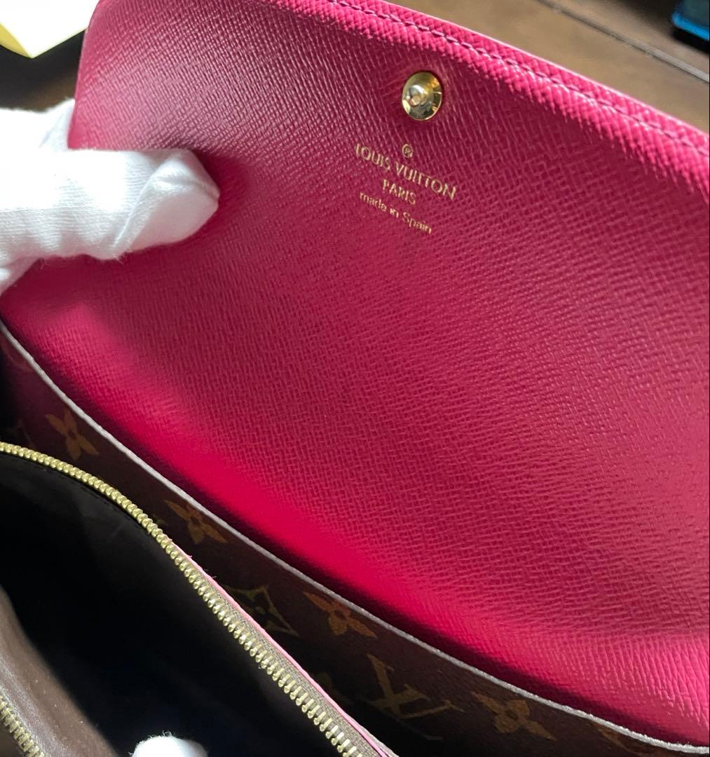 LOUIS VUITTON モノグラム長財布　ポルトフォイユエミリー フラワー