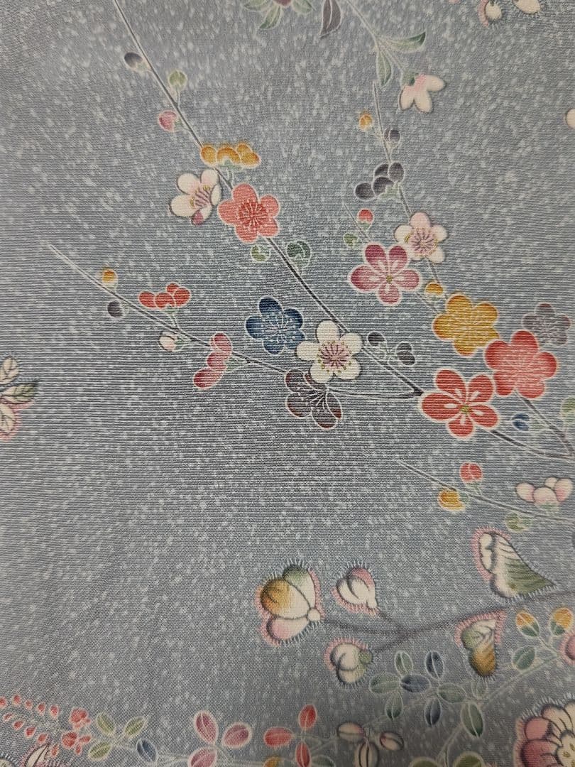 ほぼ未着用 大人のはんなり花柄総柄 小紋 袷　トールサイズ
