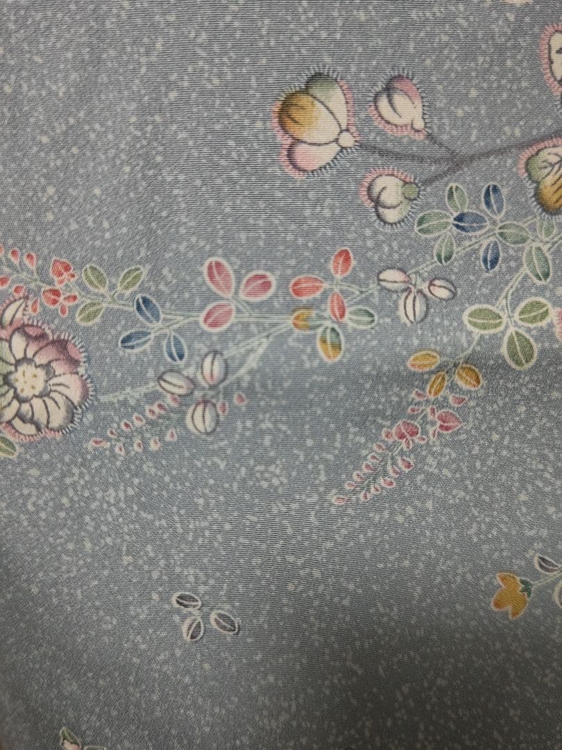 ほぼ未着用 大人のはんなり花柄総柄 小紋 袷　トールサイズ