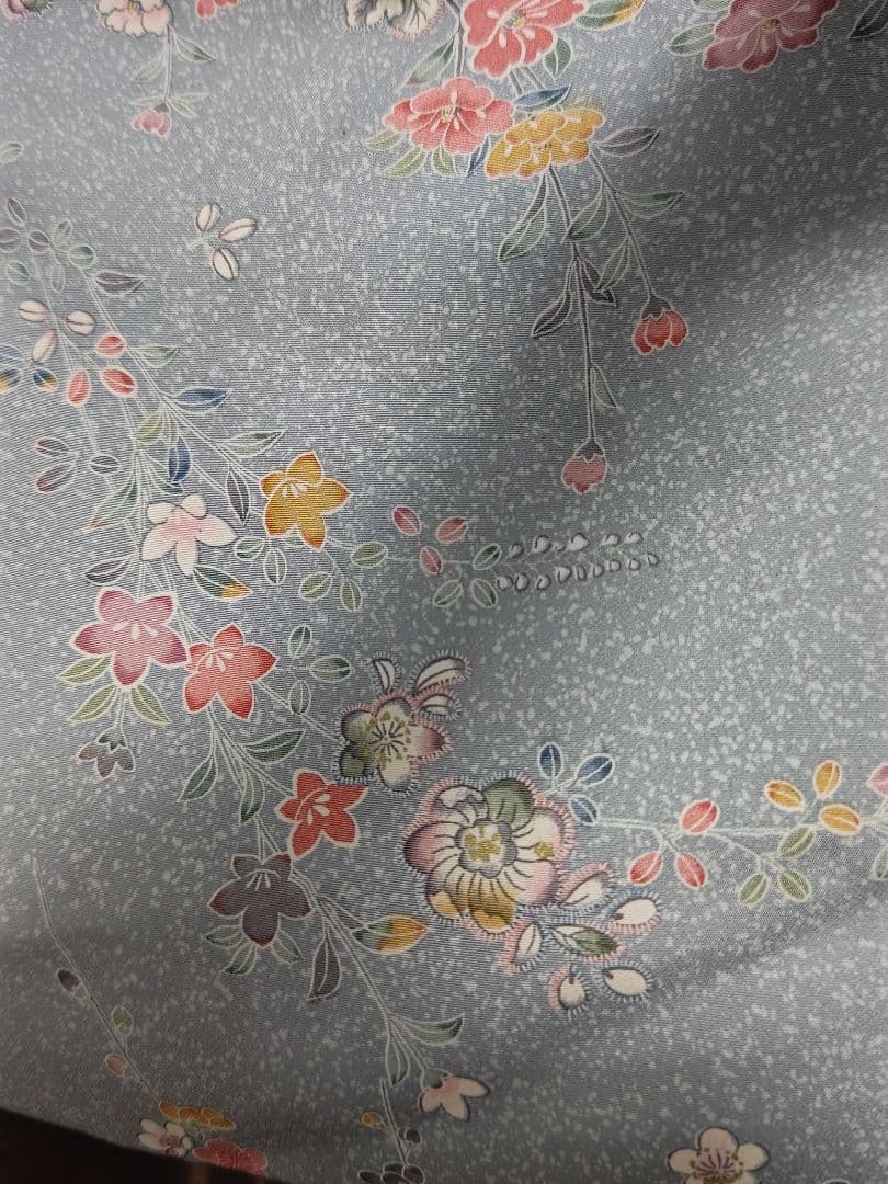 ほぼ未着用 大人のはんなり花柄総柄 小紋 袷　トールサイズ