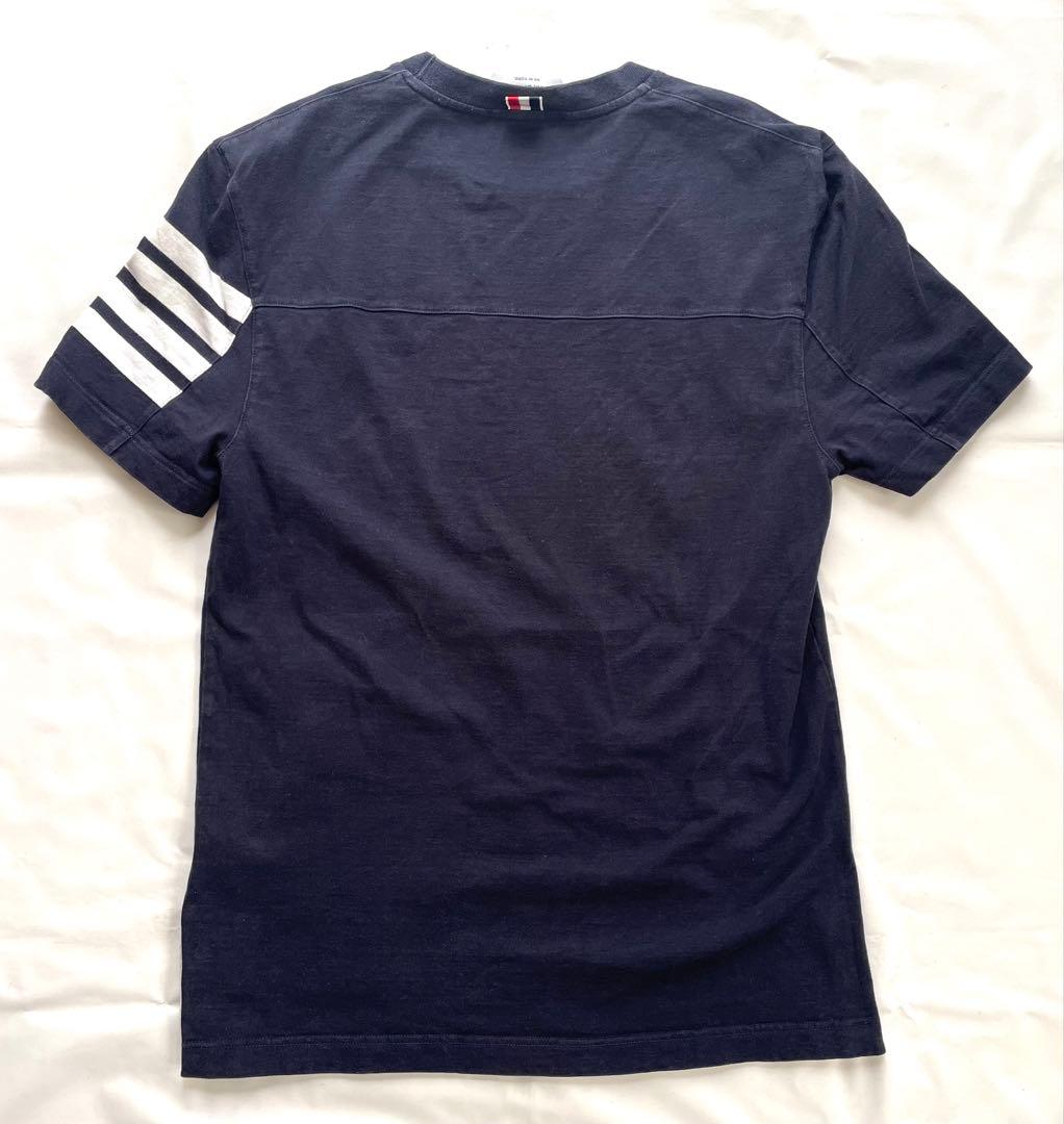か*や様 THOM BROWNE トムブラウン ネイビー Tシャツ イタリー製