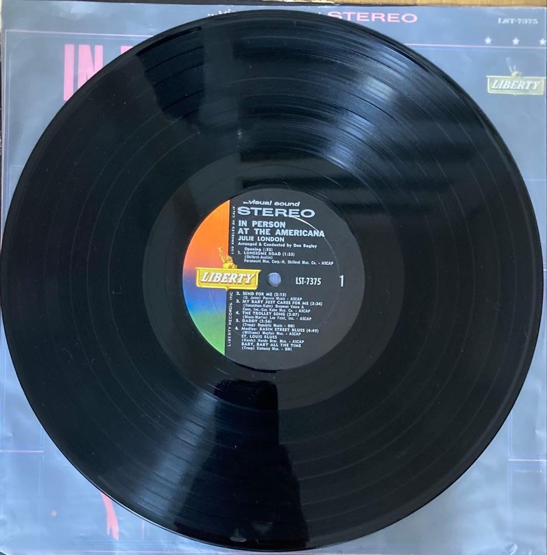 稀少USオリジナルLiveジュリーロンドンJulie Londonレコード