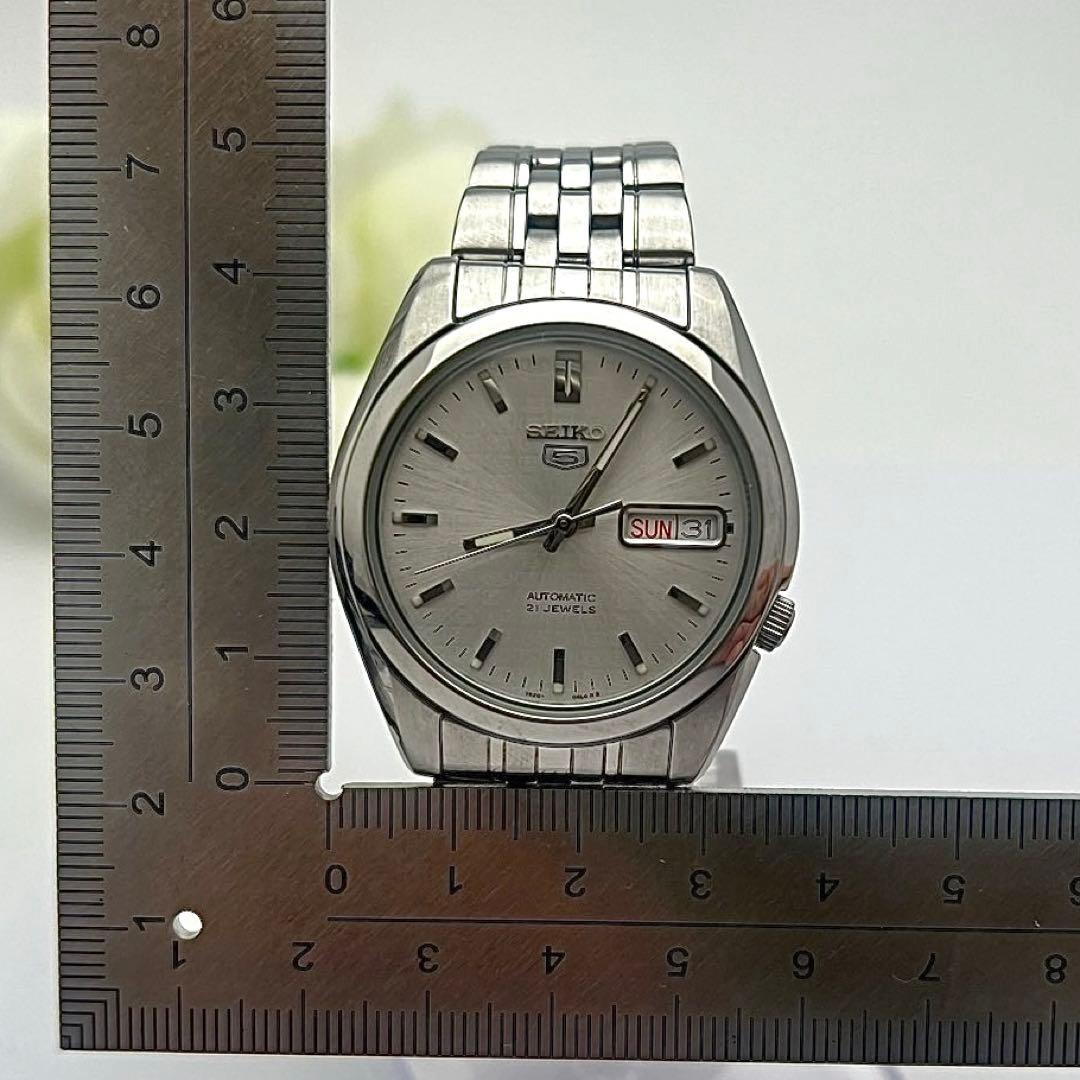 ☆裏スケルトン☆セイコー　ファイブ　自動巻き　メンズ腕時計　デイデイト