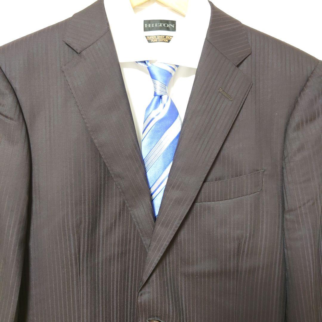 未使用　ヒルトン　スーツ　定価7.5万円　YA7　HILTON　美しい光沢