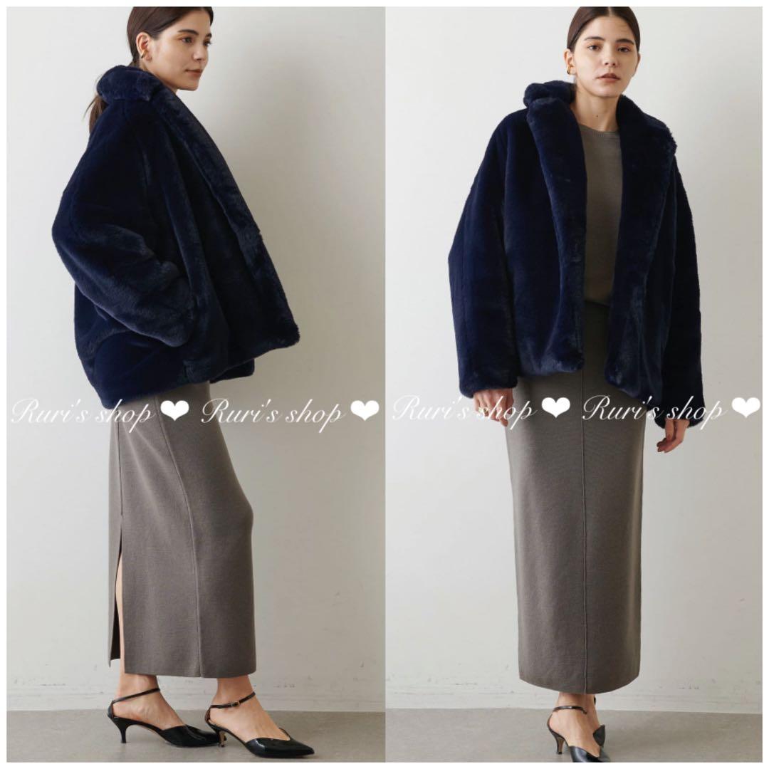 ウィムガゼット　エコファーショートブルゾン