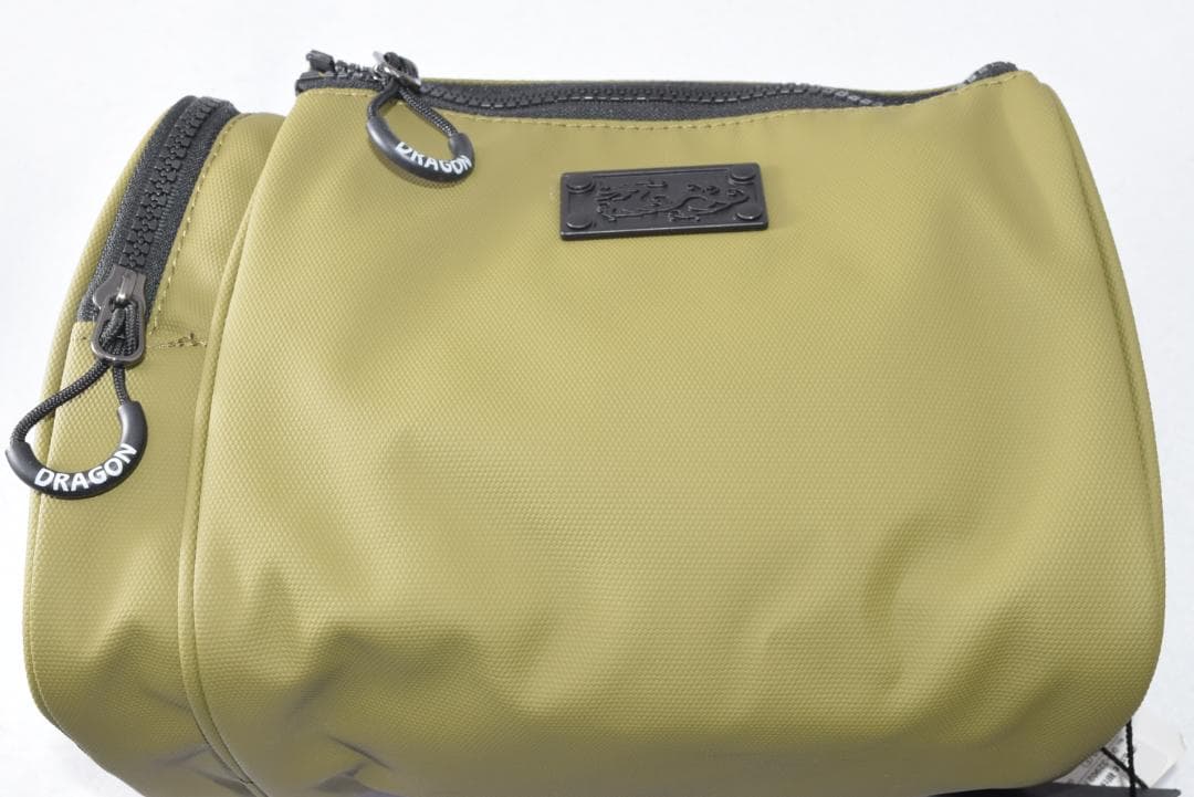 新品☆ダンスウィズドラゴン コーティング ナイロン ポーチ☆カートバック☆カーキ