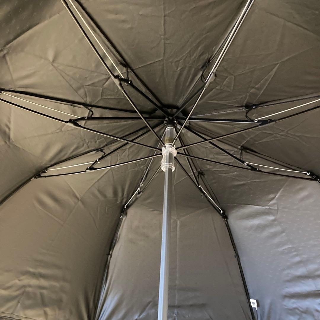 ランバンオンブルー　持ち手付き　晴雨兼用日傘　ブラック