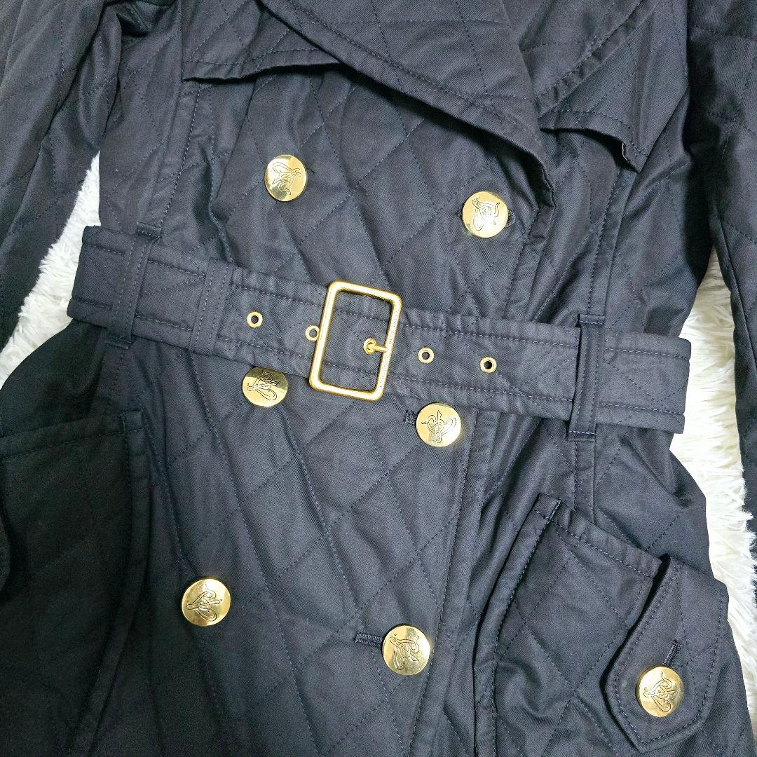 美品✨希少✨バーバリーブルーレーベル キルティング トレンチコート 金ボタン