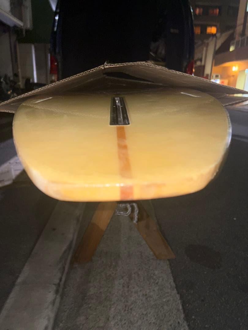 フレッチャーシエープ9ロングボード 赤いストライプ