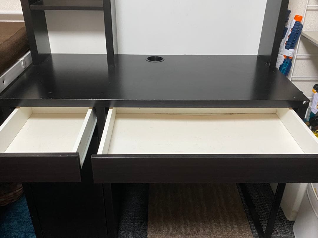 【2セット】IKEA ミッケデスク 追加シェルフユニット