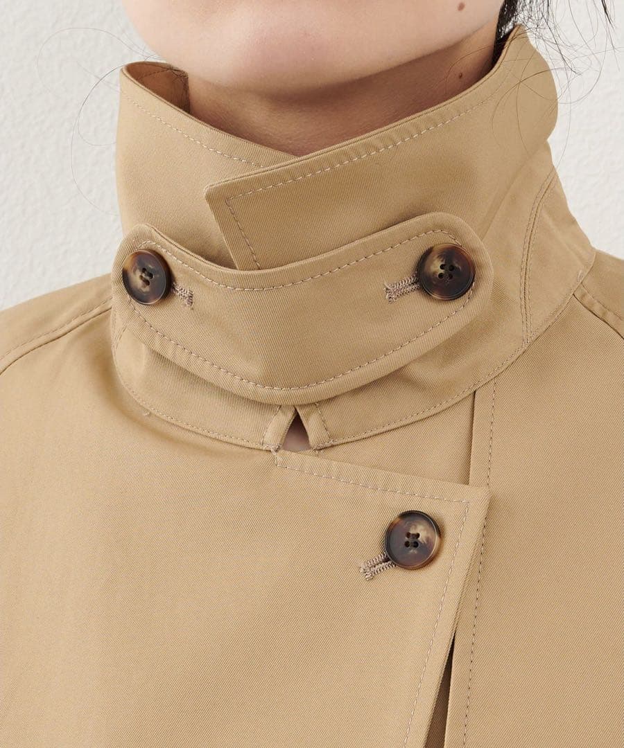 ウィムガゼット THE PAUSE ショートバルマカンコート ベージュ