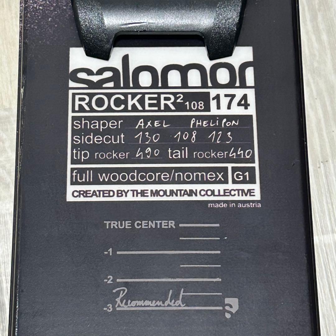 Salomon ROCKER2 108 174㎝、TYROLIA PEAK 12