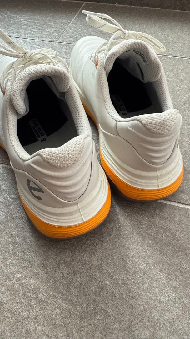 ecco/ゴルフシューズ/ホワイト/2ラウンド着用のみ/サイズ40