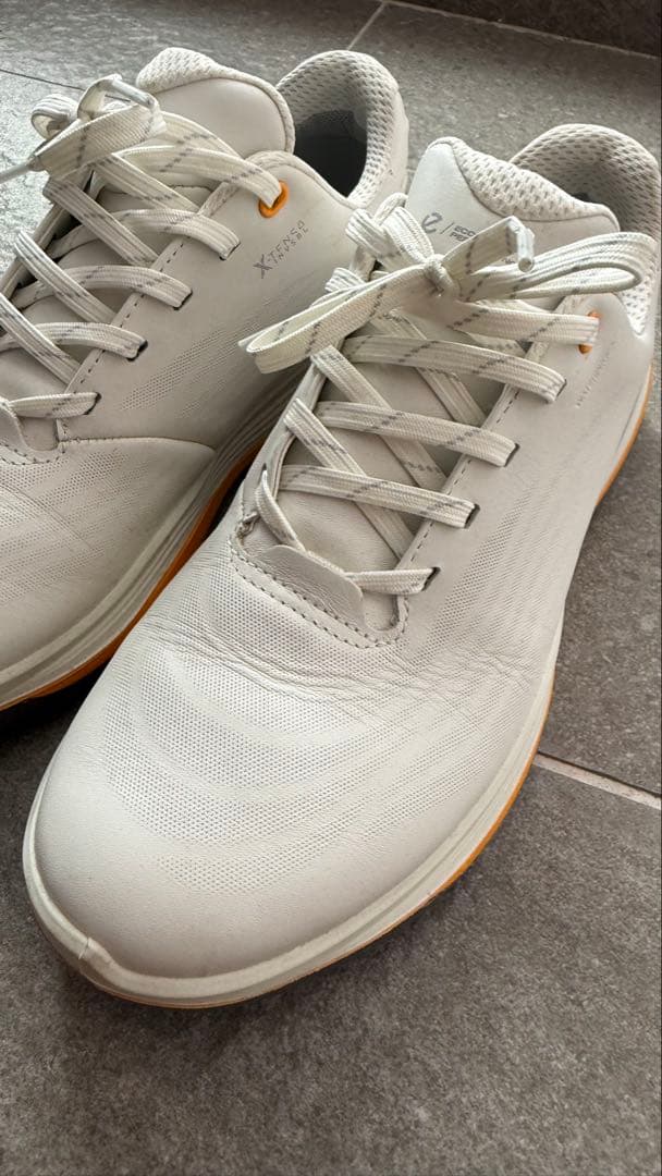 ecco/ゴルフシューズ/ホワイト/2ラウンド着用のみ/サイズ40