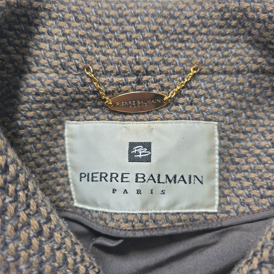 PIERRE BALMAIN バルマン カシミヤ100% ロングコート ダブル