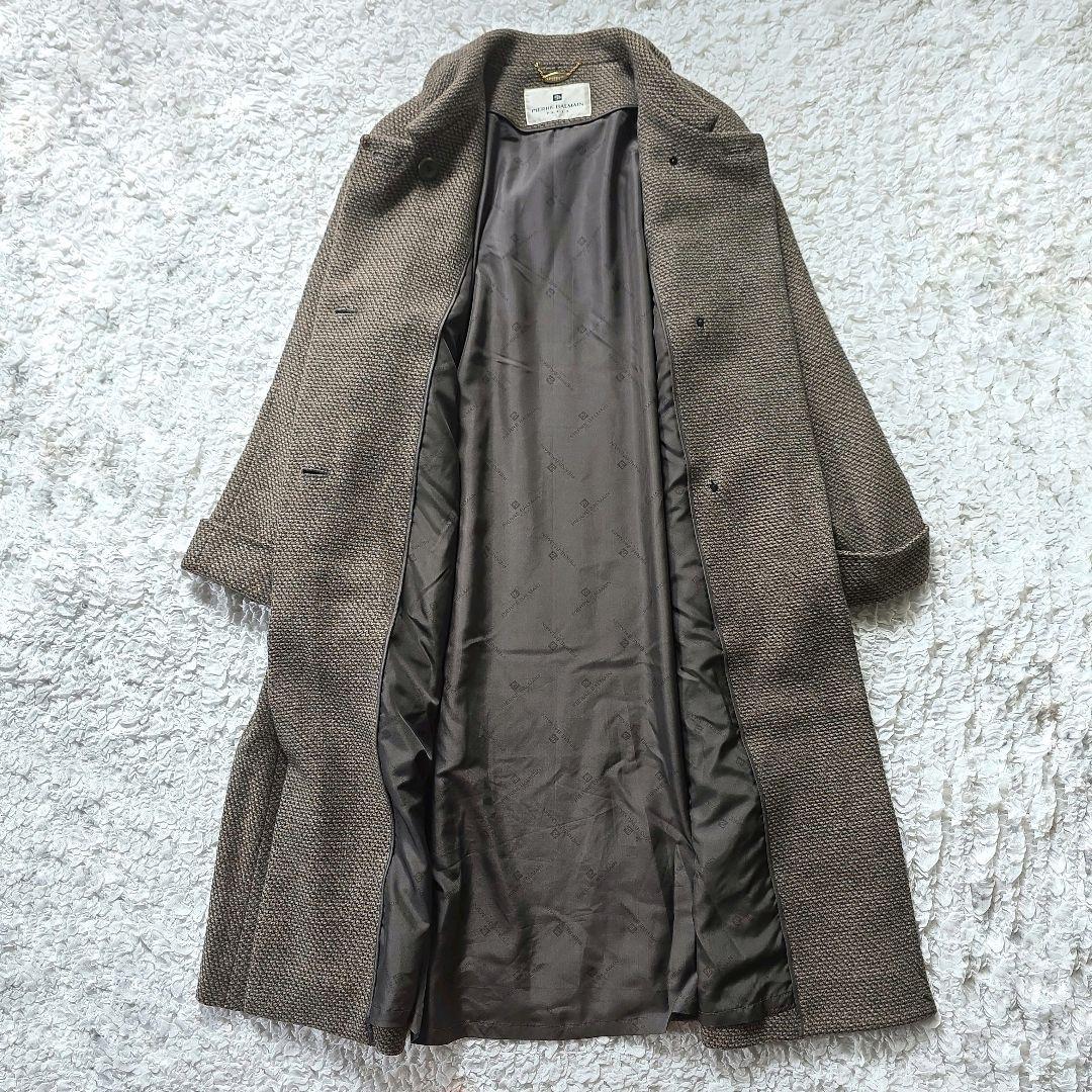 PIERRE BALMAIN バルマン カシミヤ100% ロングコート ダブル