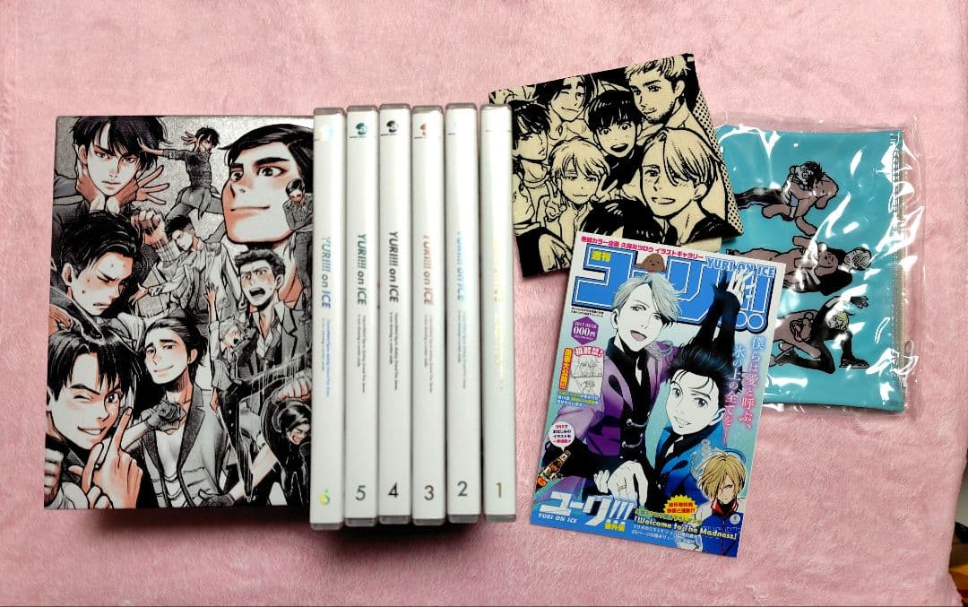 ユーリ!!! on ICE DVD全6巻 特典 収納BOX イラストギャラリー