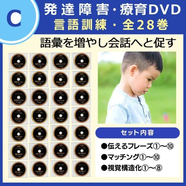 言語訓練　28巻 星みつる式 フラッシュDVD教材教材+童話聴きとり　全29本