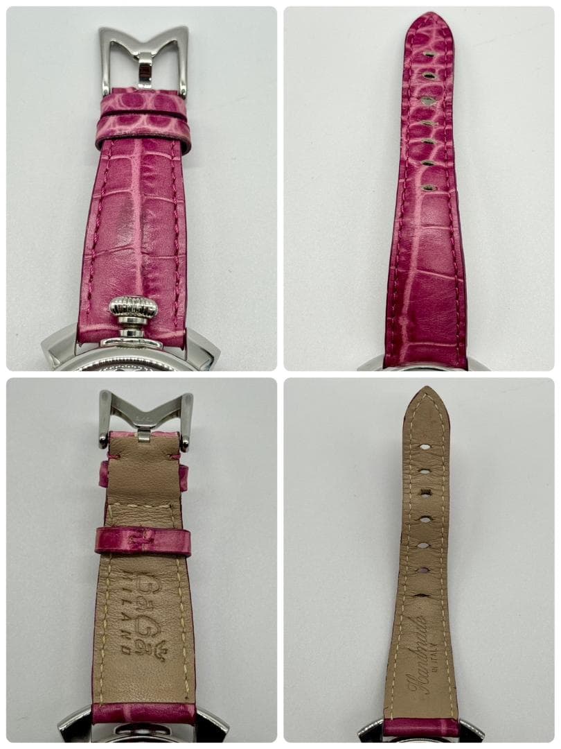 稼働品 GaGa MILANO ガガミラノ 腕時計 マヌアーレ40 シェル文字盤