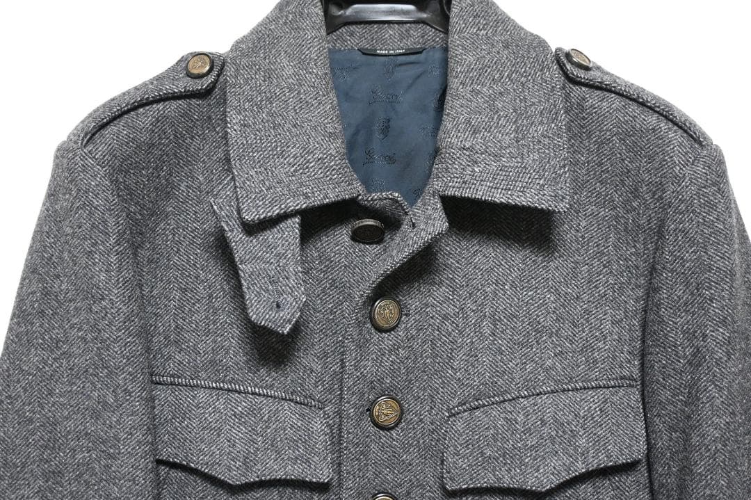GUCCI ウール ジャケット 44 グレー コレクション 2007AW 美品