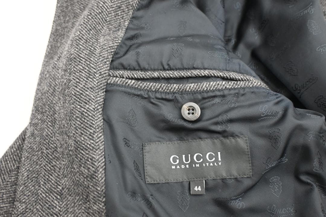 GUCCI ウール ジャケット 44 グレー コレクション 2007AW 美品