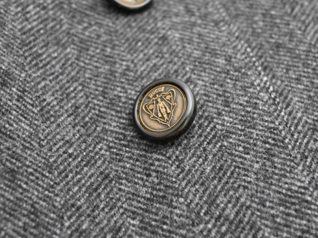 GUCCI ウール ジャケット 44 グレー コレクション 2007AW 美品